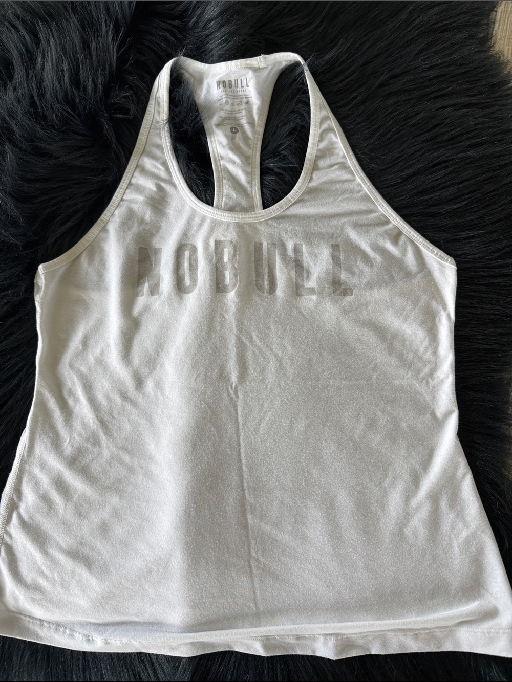 NOBULL Women's White Racerback Training Tank